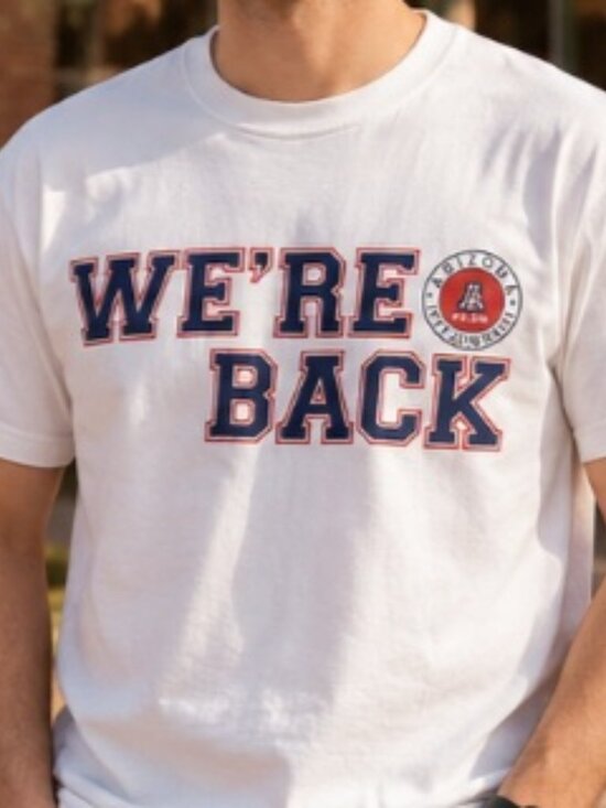 U OF A Other - ARIZONA WILDCATS "WERE BACK" T-SHIRT - WHITE - XXL